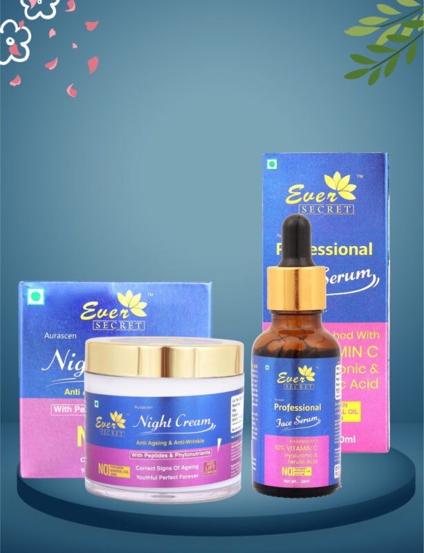Vitamin C serum for face and night cream for face anti aging anti wrinkle